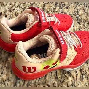 Wilson Kids Red and Cream Tennis Shoes